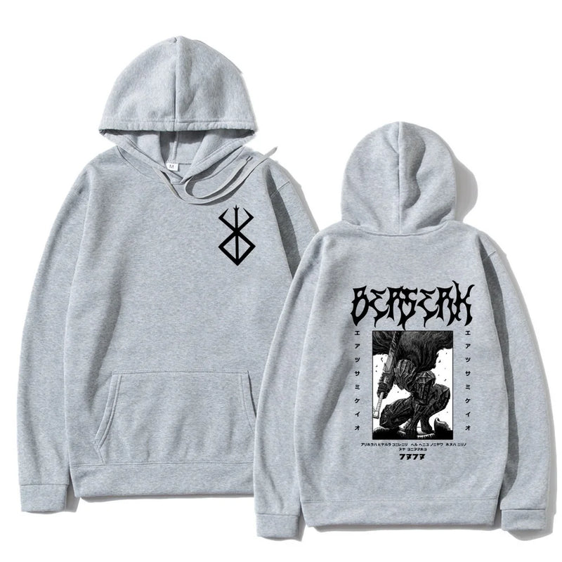 Hot Berserk Guts Hoodie Anime Sweatshirt Unisex