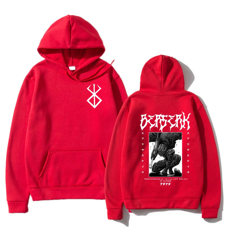 Hot Berserk Guts Hoodie Anime Sweatshirt Unisex