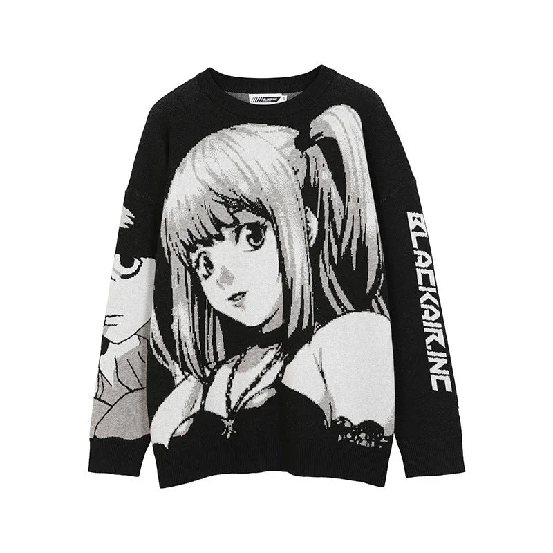 Misa Amane Death Note Anime Sweater Vintage Punk Style Spring Sweater Unisex