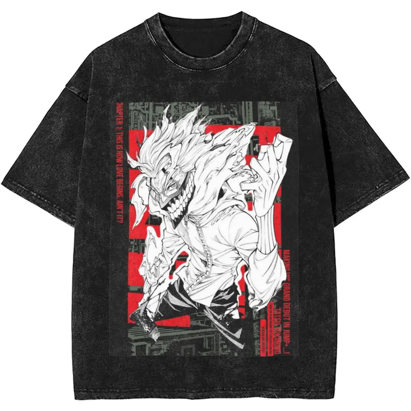 Dandadan Okarun Anime Shirt Style Manga T-Shirts Vintage Top Tee Shirt Streetwear Unisex