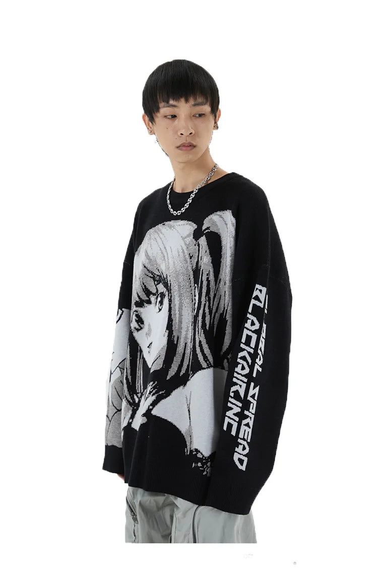 Misa Amane Death Note Anime Sweater Vintage Punk Style Spring Sweater Unisex