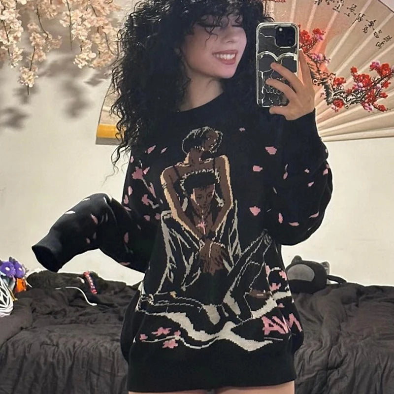 Nana Anime Streetwear Sweater Pullover Unisex Oversized