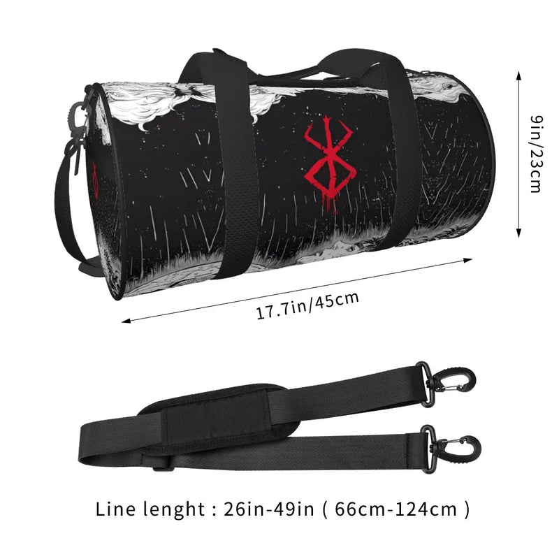 Japan Anime Bereserk Gym Bag Fashion Unisex Street Waterproof Sports Bags Large Capacity Travel Handbag Novelty Fitness Bag