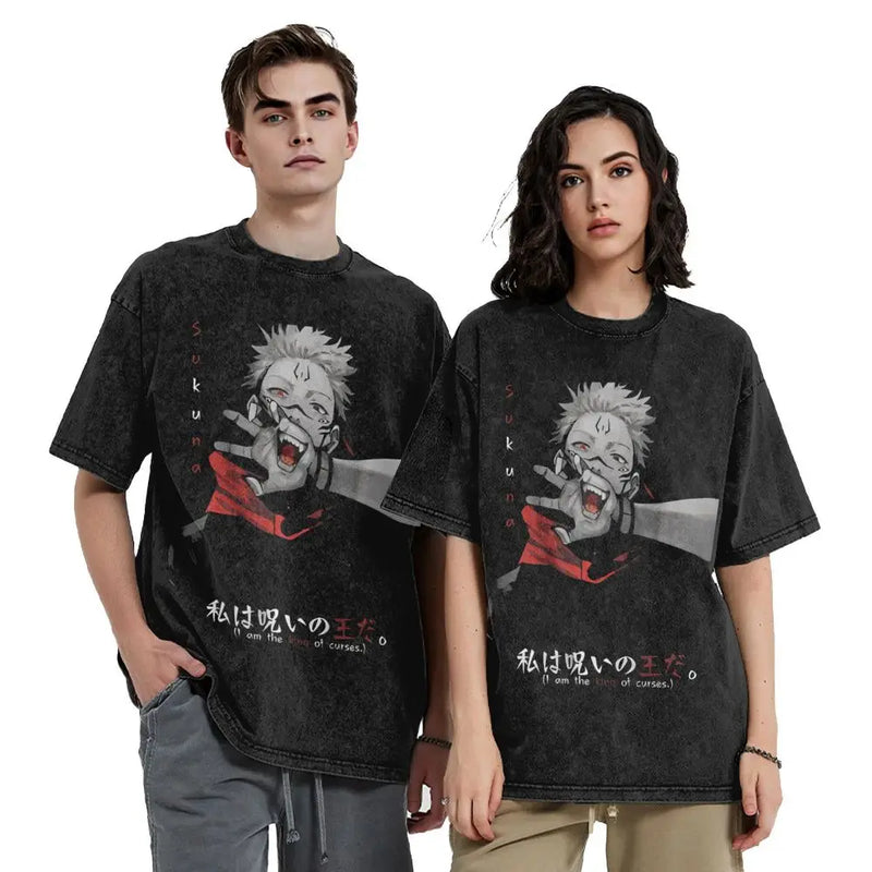 Ryomen Sukuna Anime Jujutsu Kaisen T-Shirts Vintage Unisex