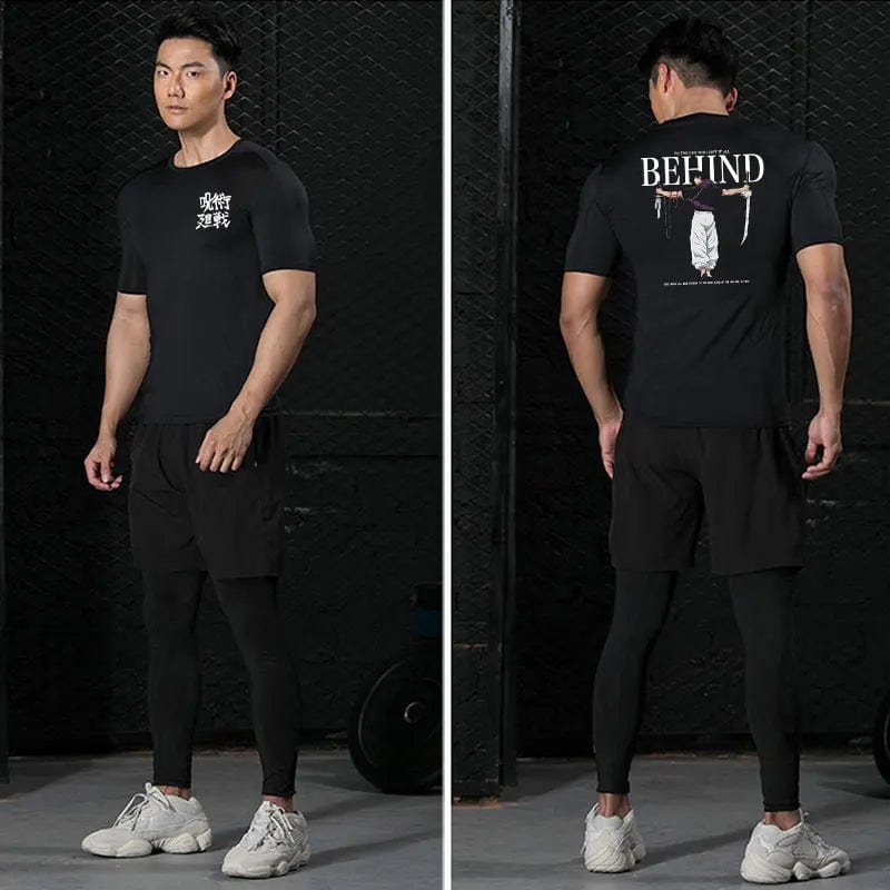 Toji Fushiguro Men's Compression Shirt Workout Jujutsu Kaisen Anime Men's Compression Shirt Workout