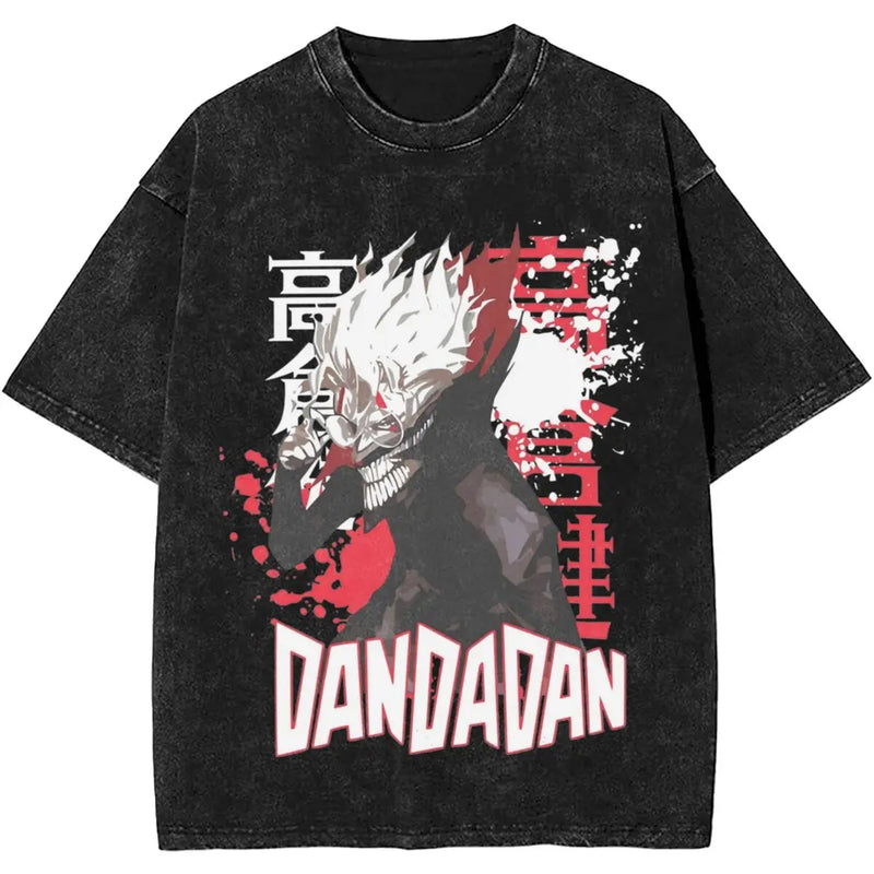 Dandadan Okarun Anime Shirt Style Manga T-Shirts Vintage Top Tee Shirt Streetwear Unisex