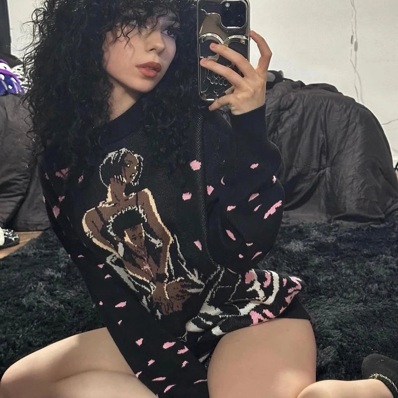 Nana Anime Streetwear Sweater Pullover Unisex Oversized