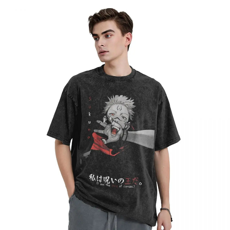 Ryomen Sukuna Anime Jujutsu Kaisen T-Shirts Vintage Unisex