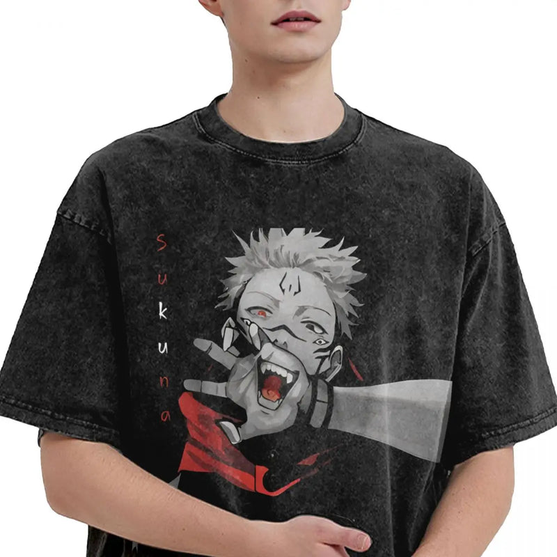 Ryomen Sukuna Anime Jujutsu Kaisen T-Shirts Vintage Unisex