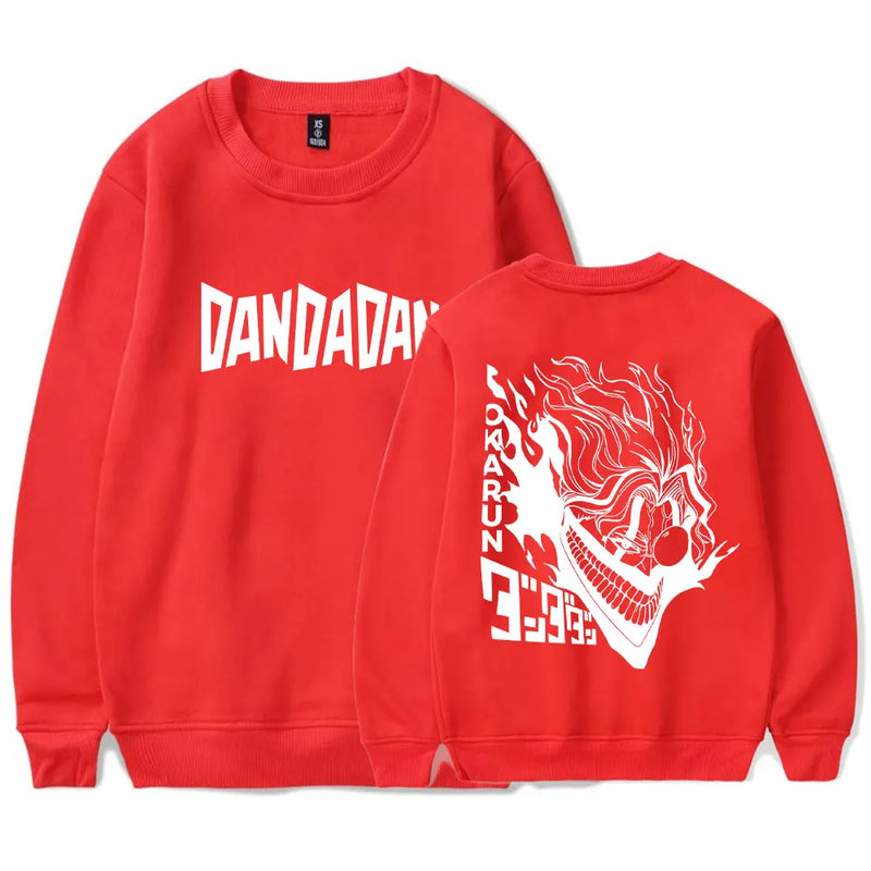 Dandadan Merch Anime Okarun Sweater Crewneck Capless Sweatshirt Unisex