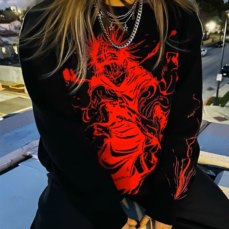 Choso Jujutsu Kaisen Anime Streetwear Sweater Pullover Unisex Oversized